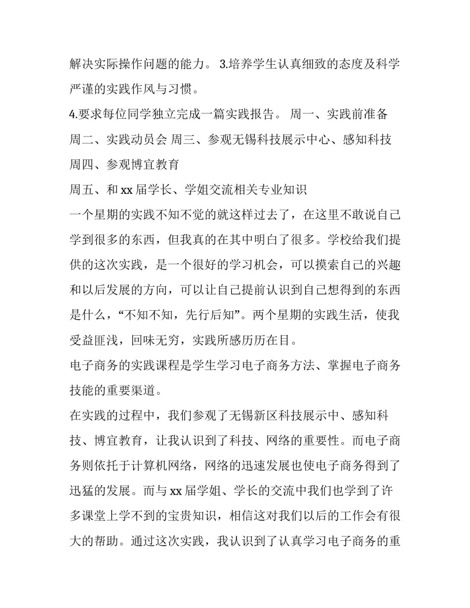 最新电商实践报告1000字(四篇)_第2页