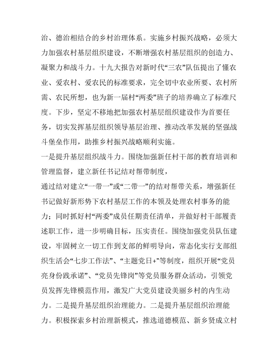 2023年村书记乡村振兴发言稿 乡村振兴村长发言稿(五篇)_第3页