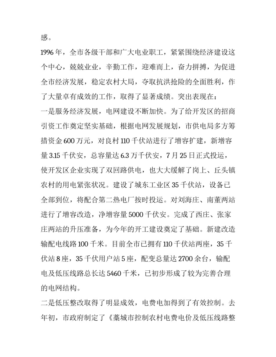 电力座谈会发言材料 电力座谈会个人发言(3篇)_第2页