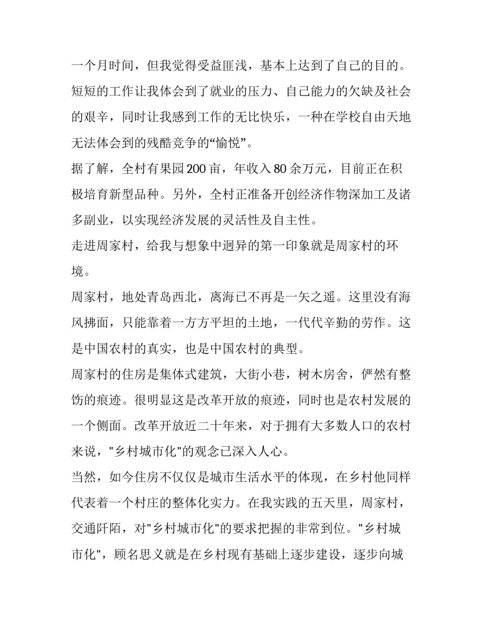 乡村振兴暑期实践报告(模板5篇)_第2页