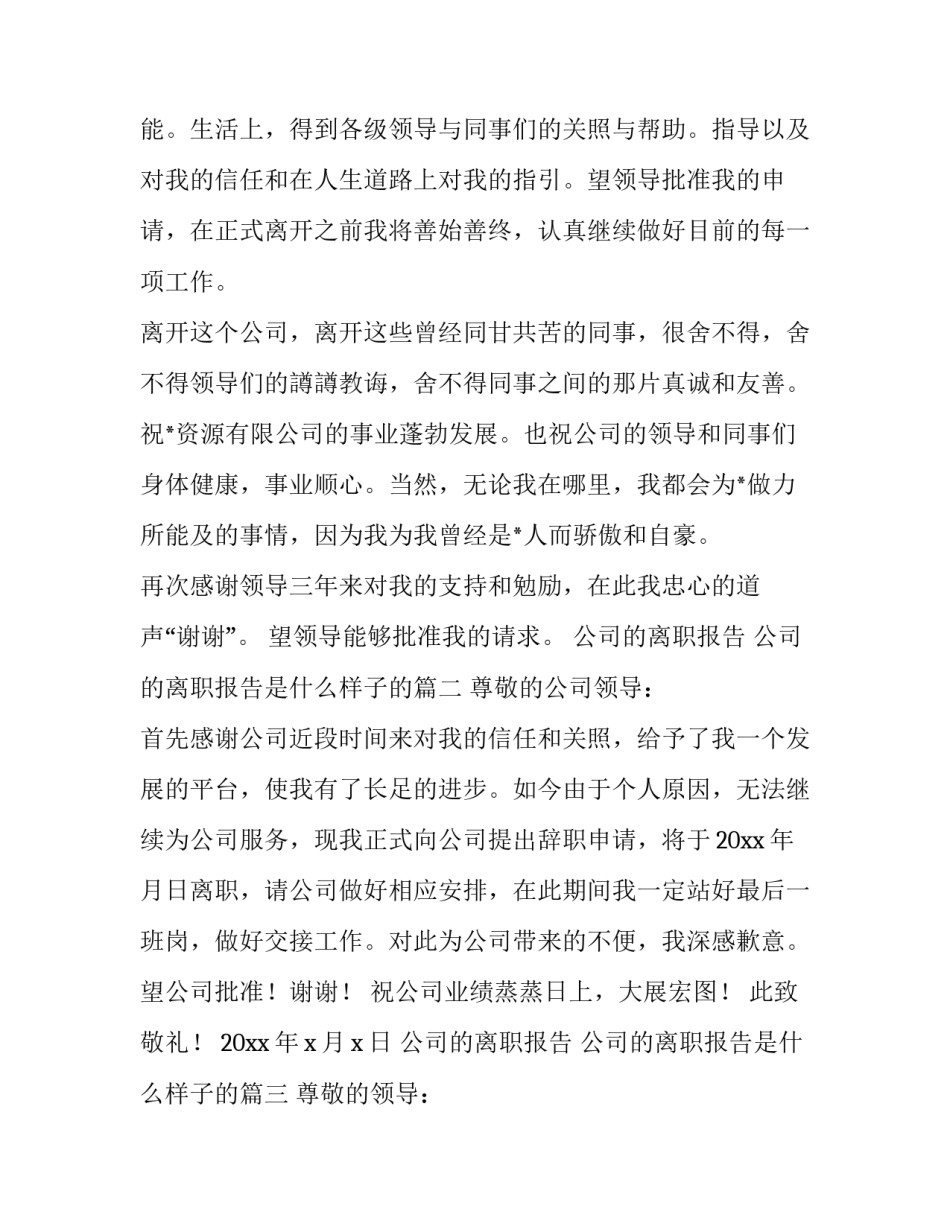 公司的离职报告 公司的离职报告是什么样子的(十三篇)_第2页