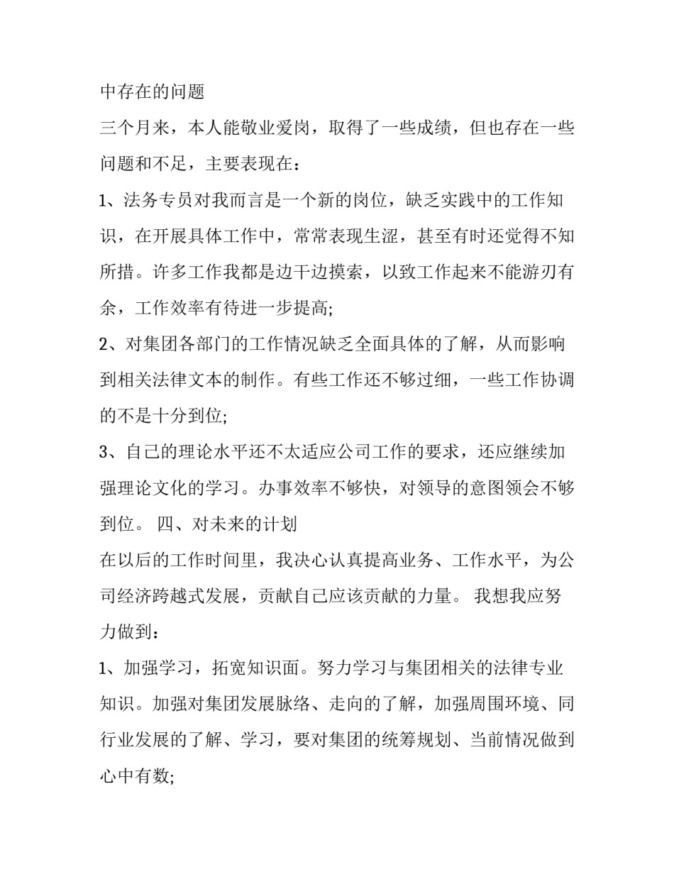 试用期转正个人工作述职报告 试用期转正工作述职报告销售(四篇)_第2页
