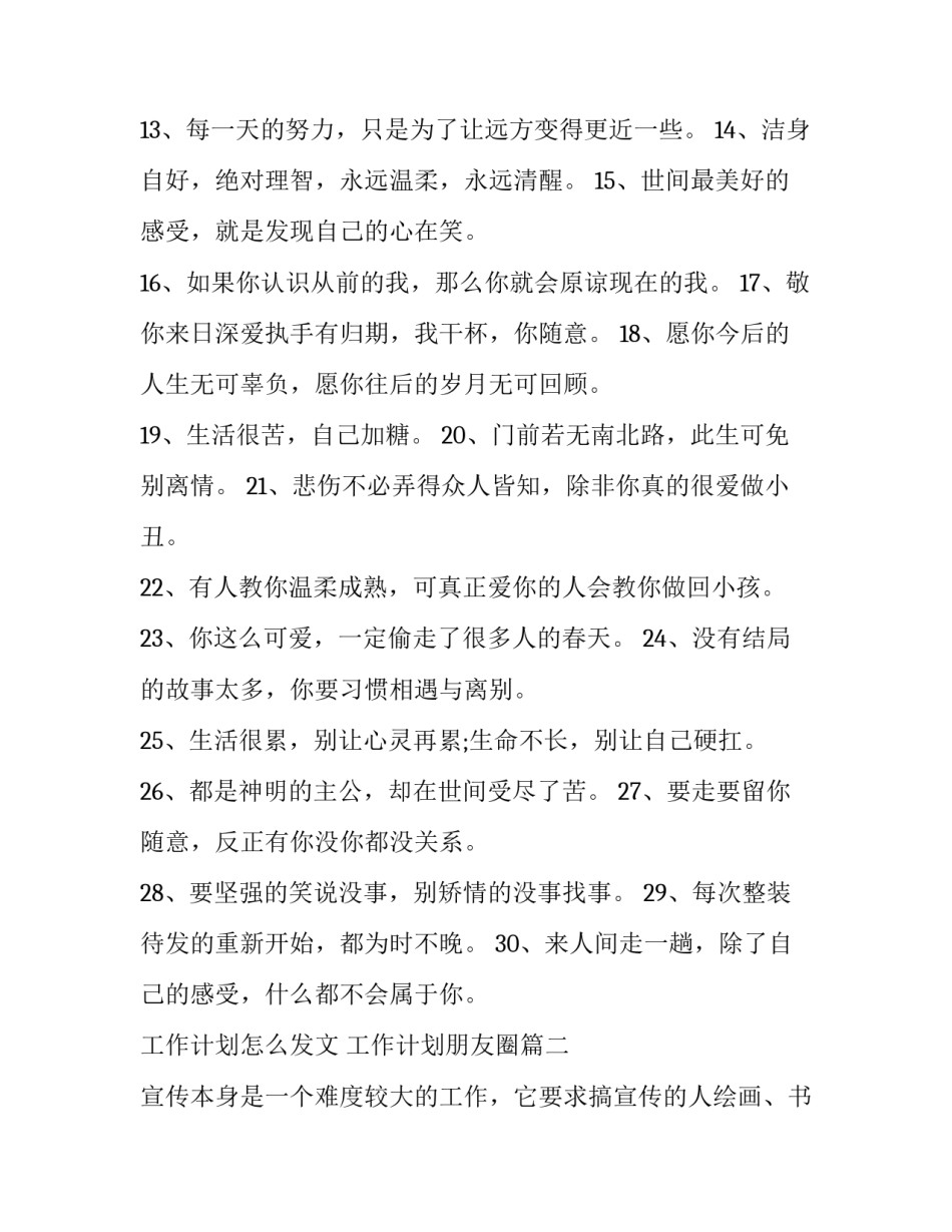 工作计划怎么发文 工作计划朋友圈(14篇)_第2页