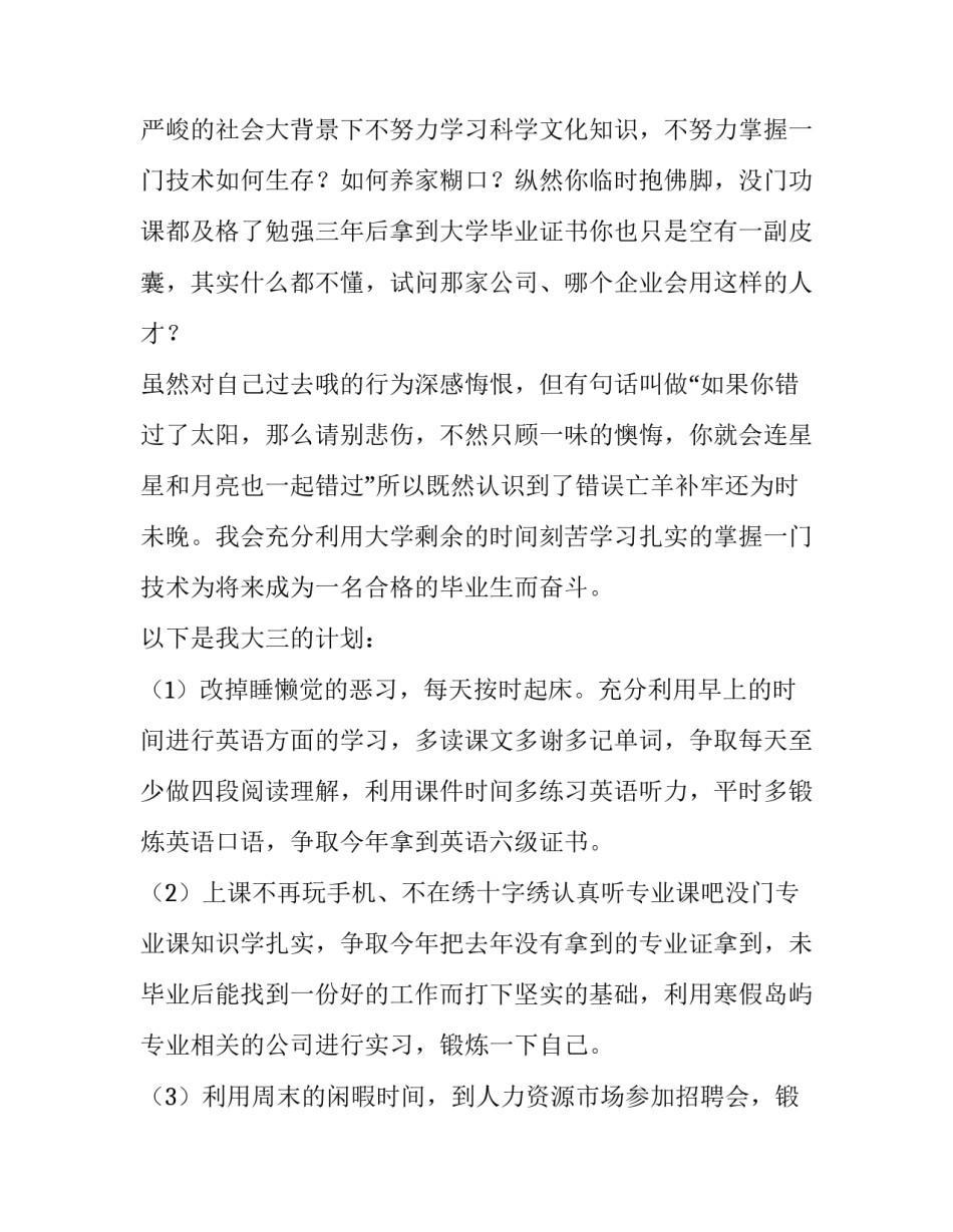 大学生学年工作计划 大学学生工作计划(25篇)_第2页