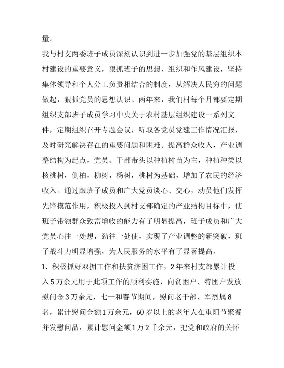 最新农村支部书记年终述职报告(实用5篇)_第2页