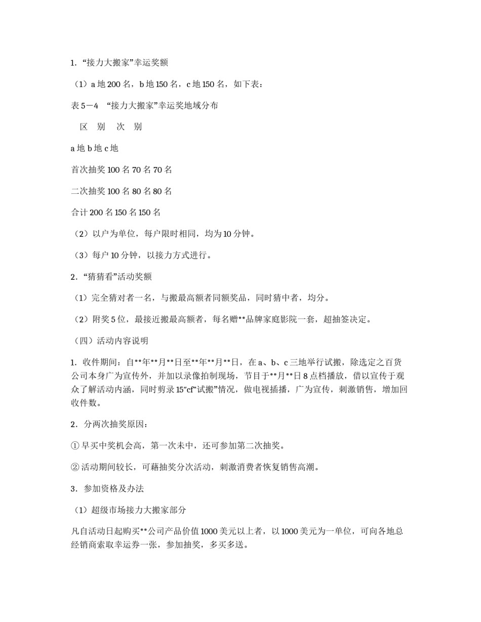营业推广促销活动策划书_第3页