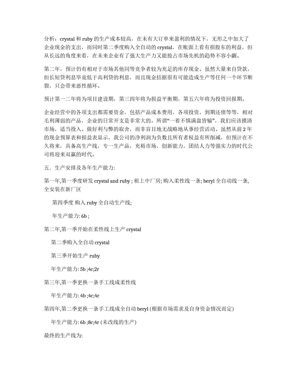 公司生产经营策划书_第2页