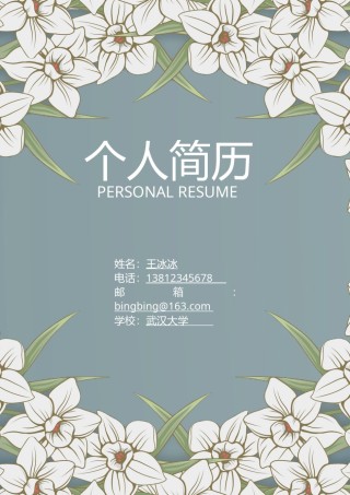 个人简历模版四页版61.doc