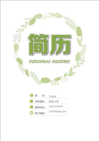 个人简历模版四页版63.doc