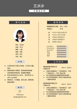 个人简历模版单页130.docx