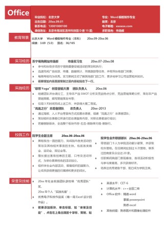 个人简历模版单页162.docx