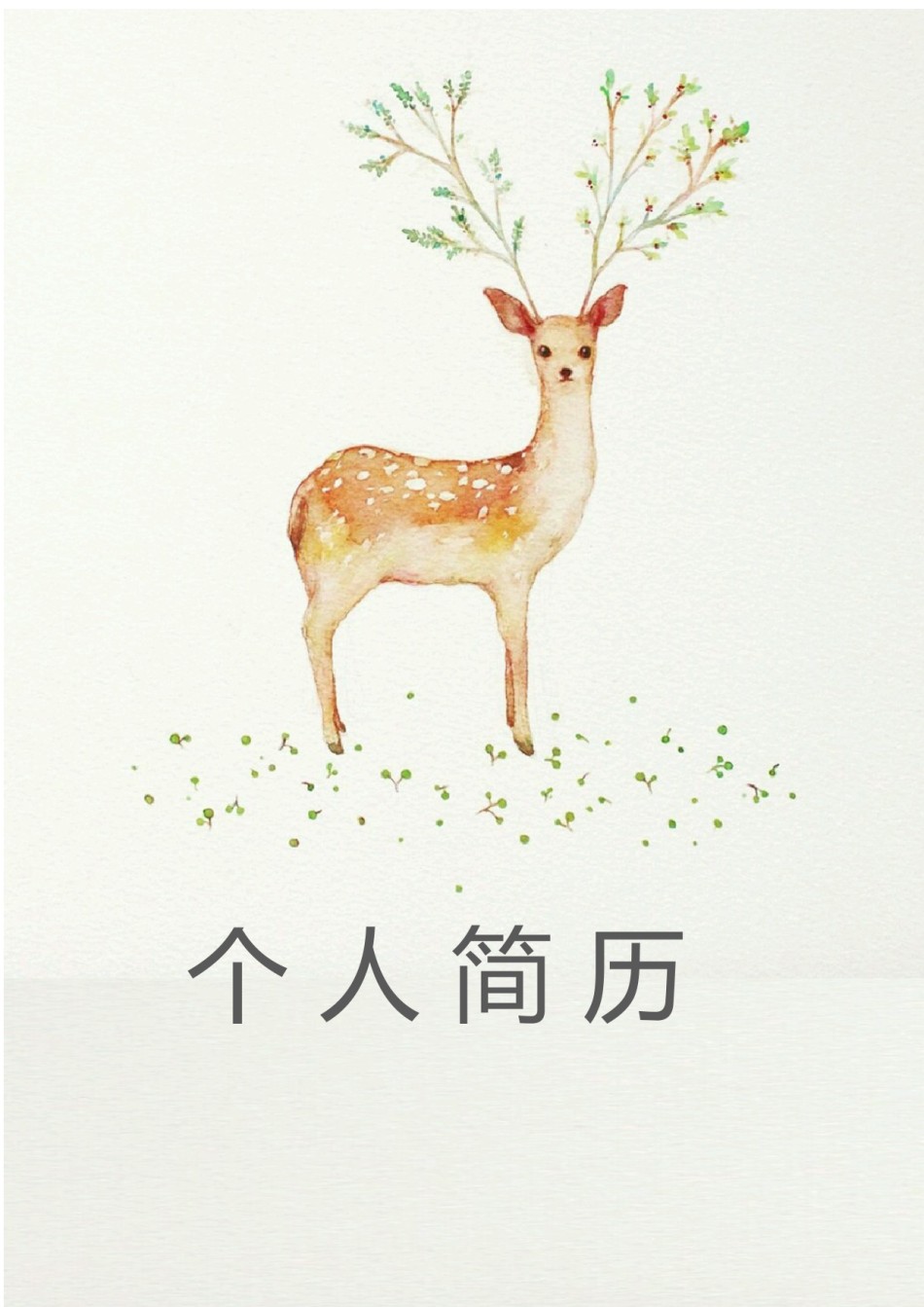 个人简历模版四页版18.docx_第1页