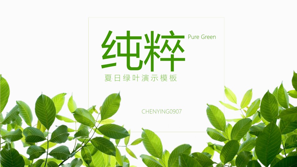 清新文艺2.pptx_第1页
