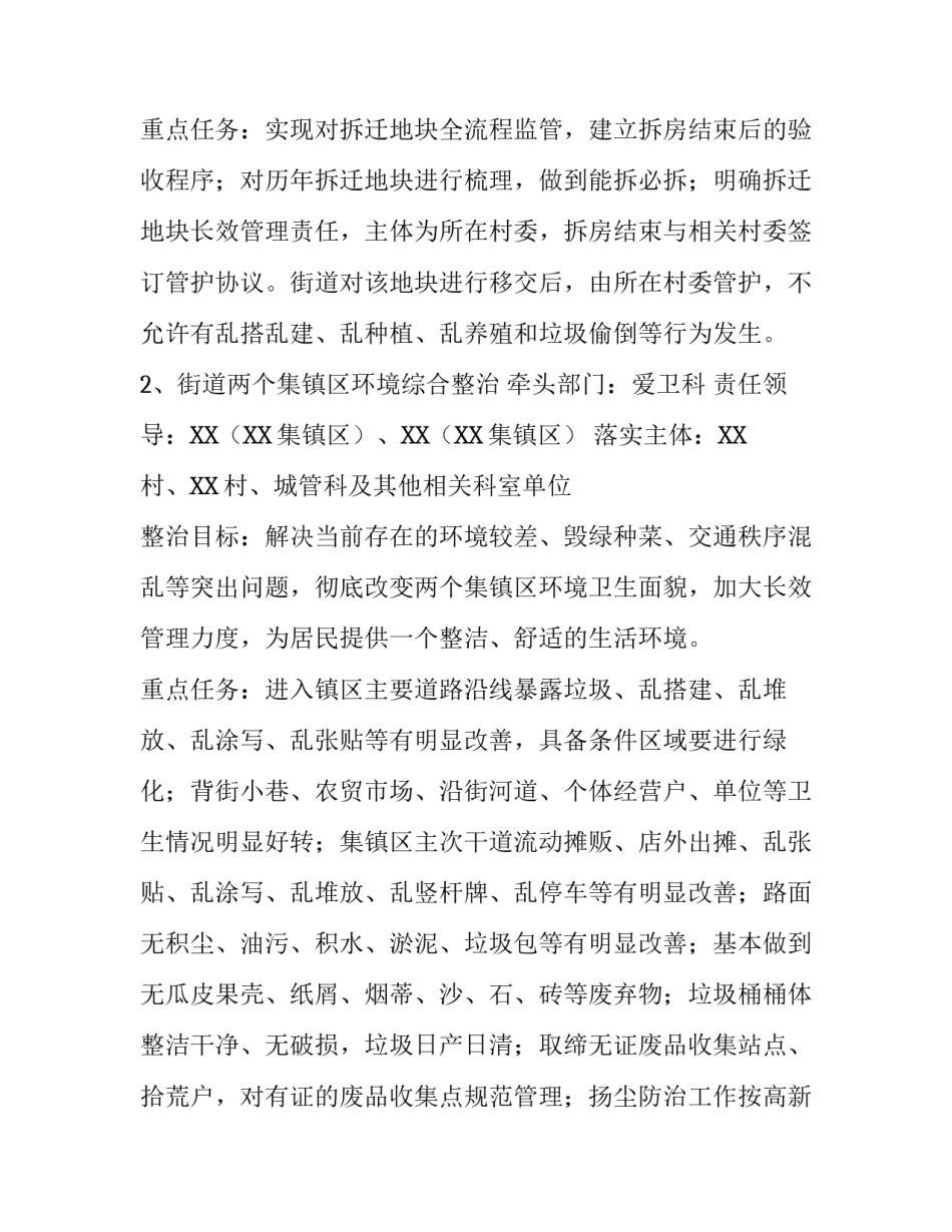 cikm2019 XX街道2019年城市精细化管理专项提升行动方案_第2页
