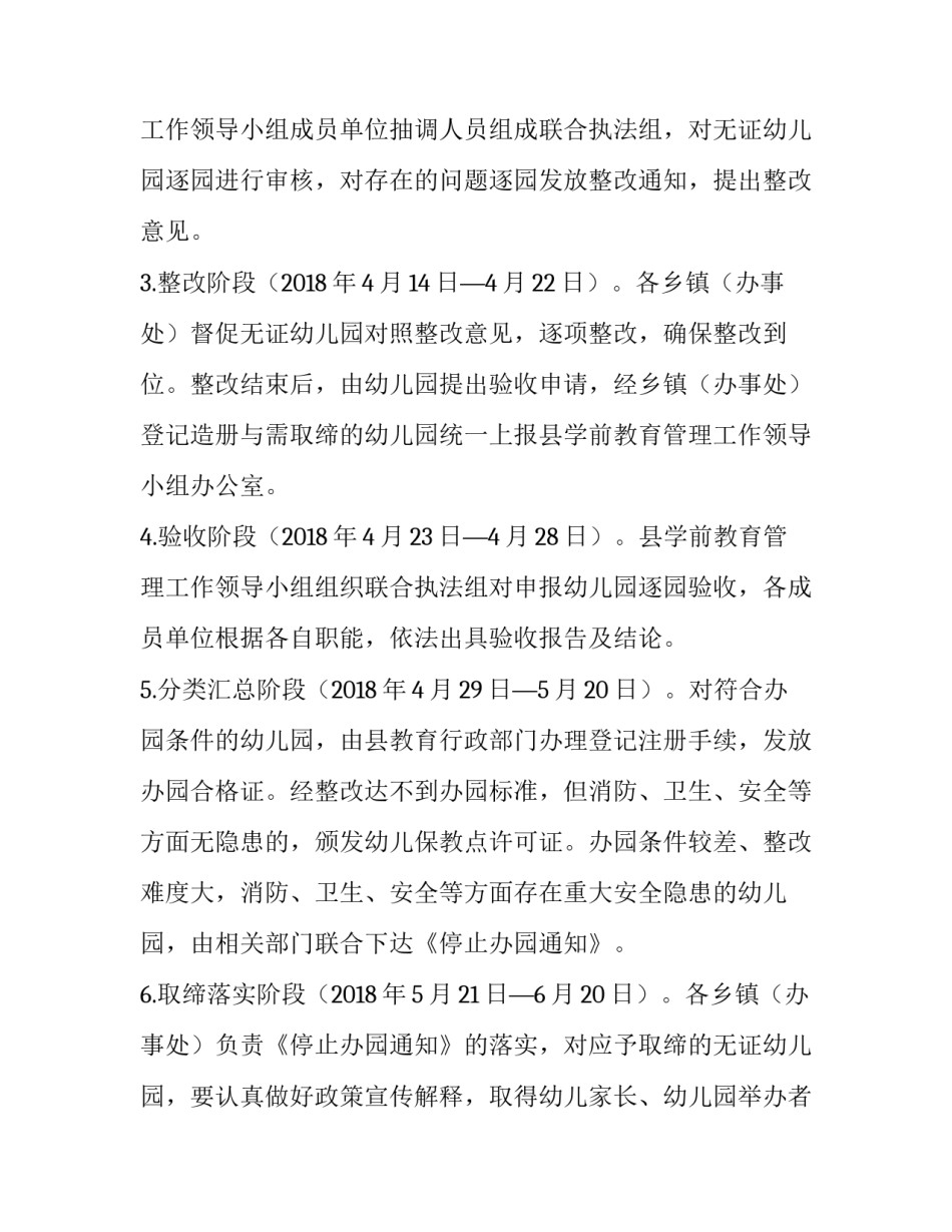 县规范整顿幼儿园管理工作实施方案:幼儿园管理规范年实施方案_第2页