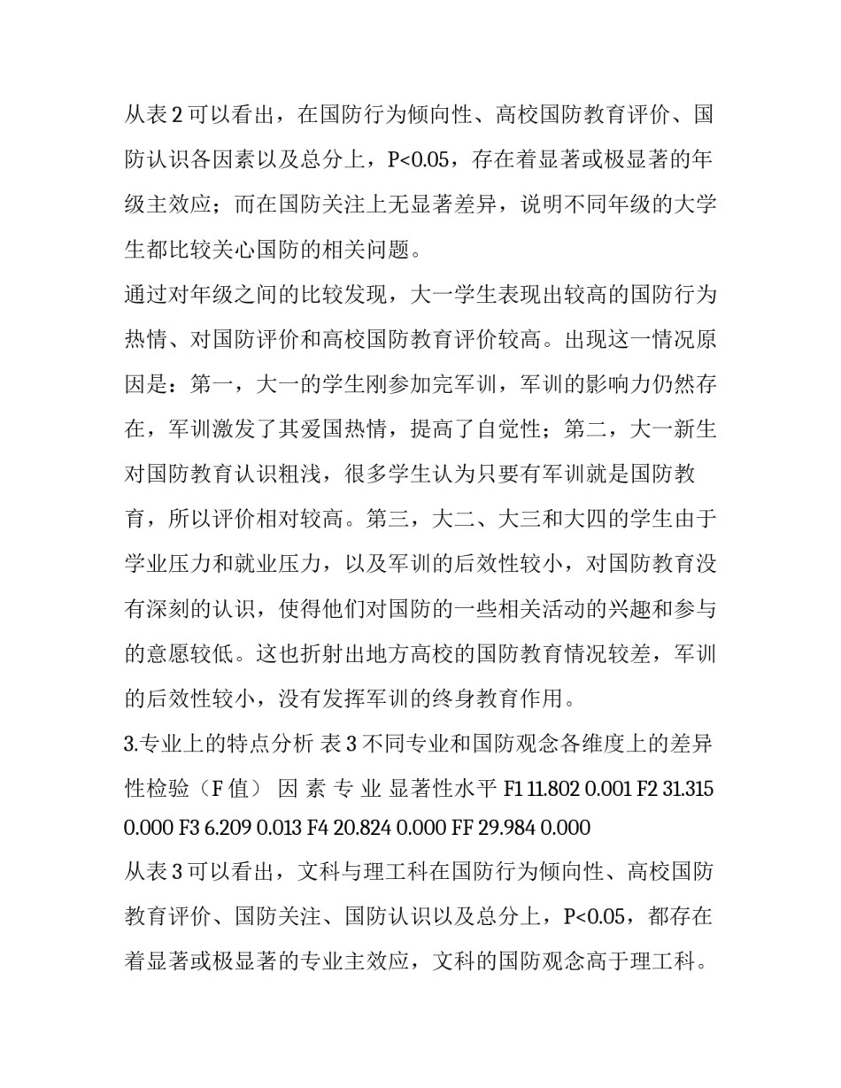 地方高校大学生国防观念调查分析_第3页