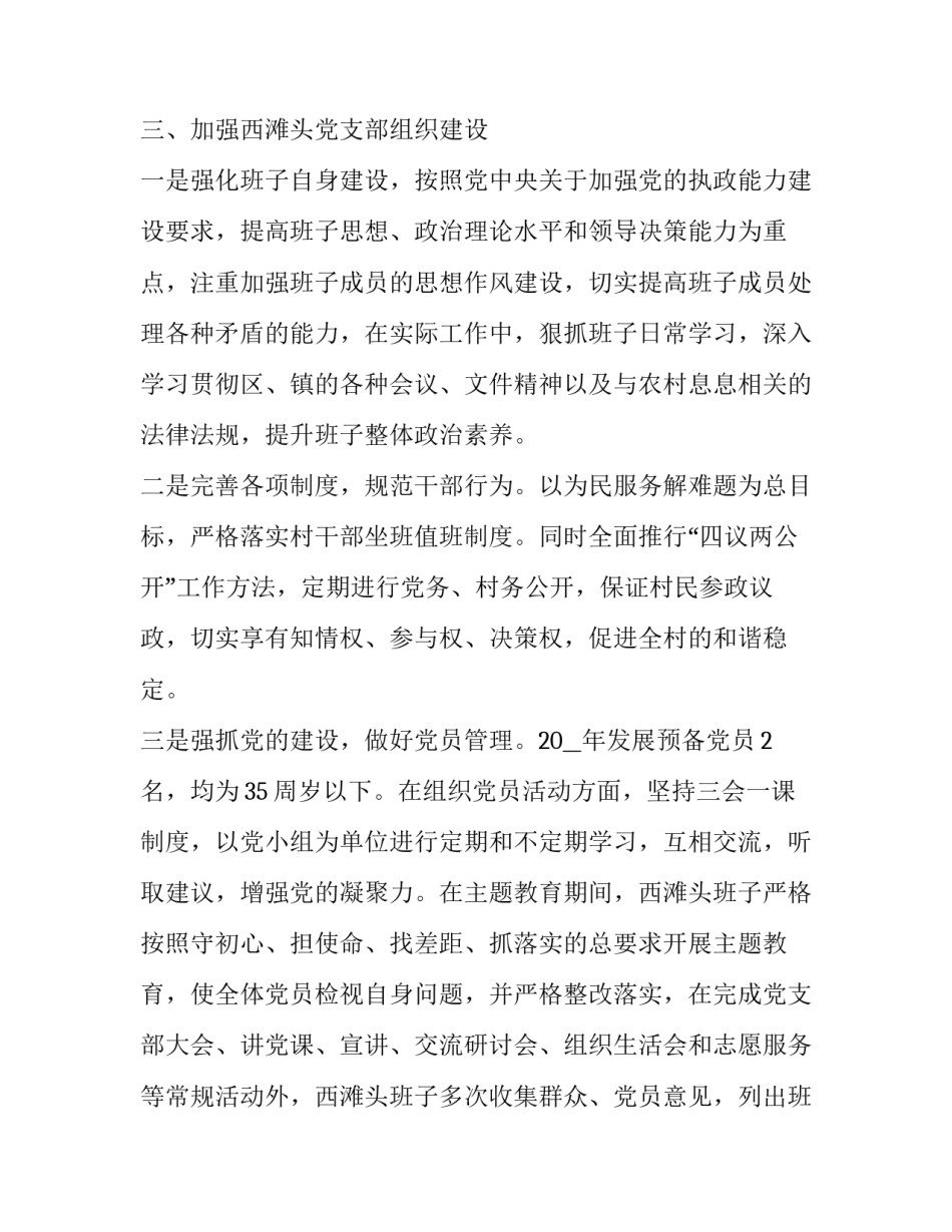 2023年最新村主任述职报告全面建成小康(十三篇)_第3页