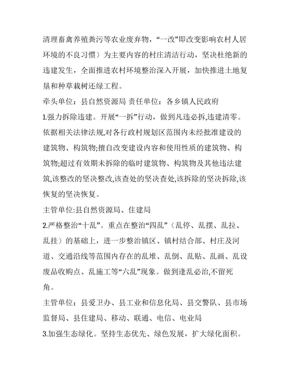 县农村人居环境整治整改方案_第2页