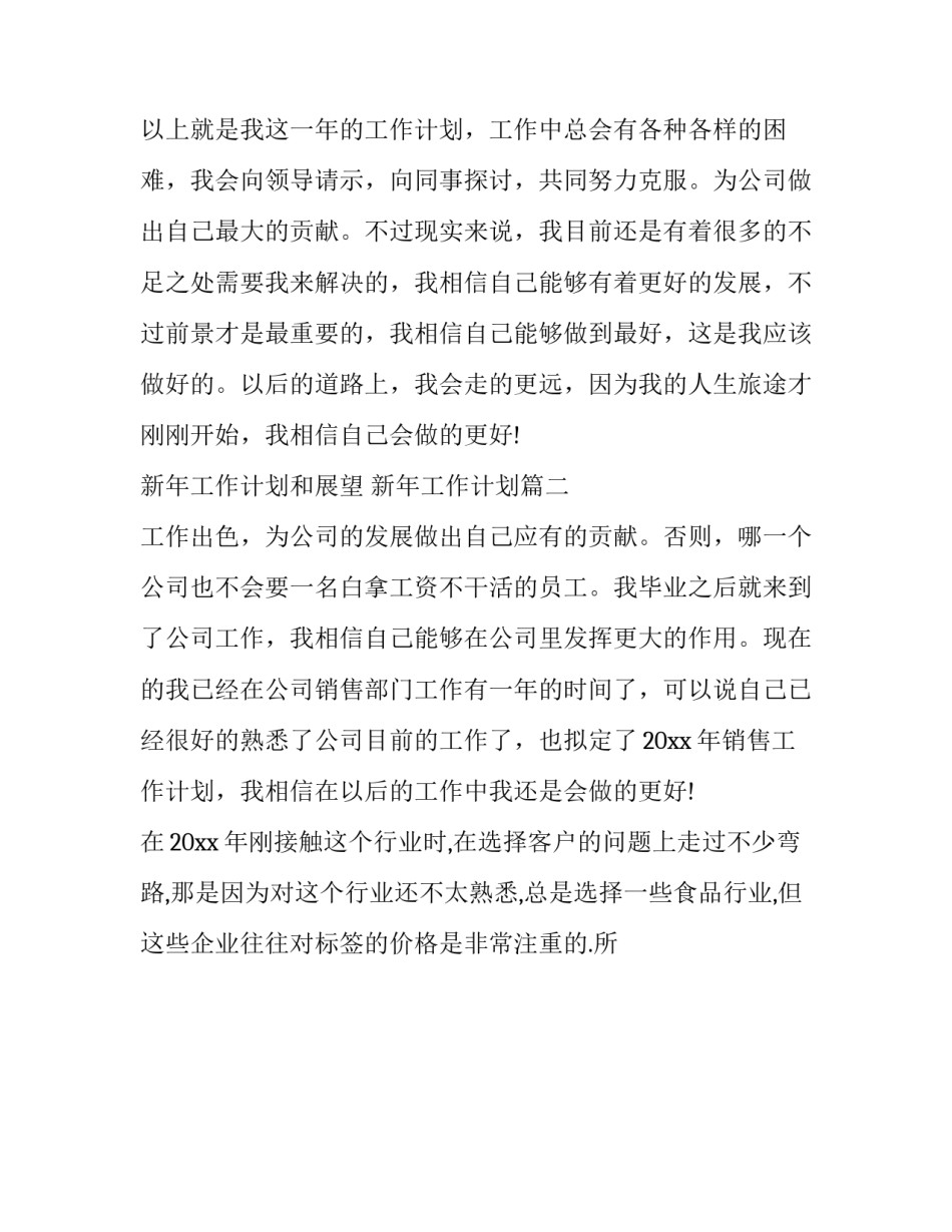 新年工作计划和展望 新年工作计划(16篇)_第3页