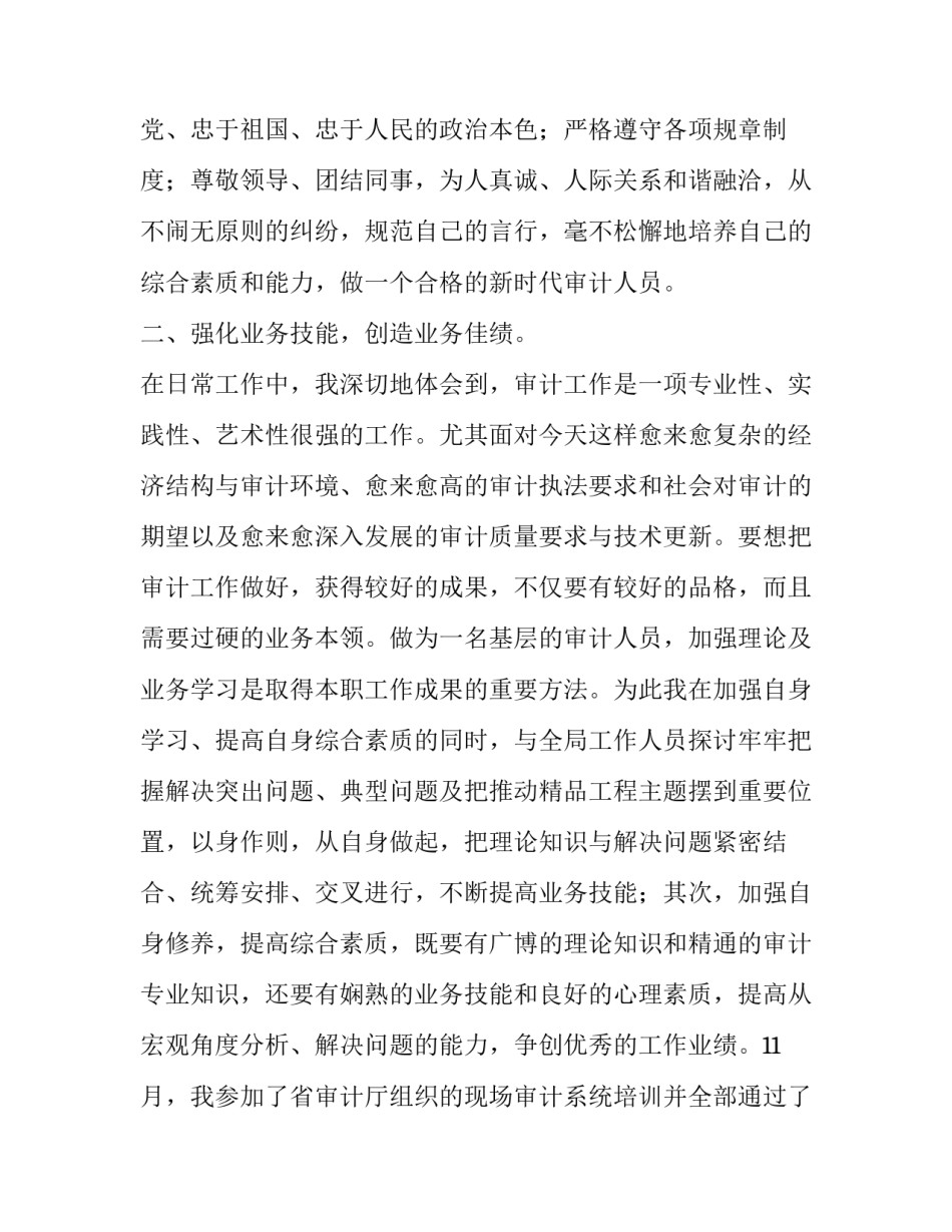 审计助理毕业生实习报告简短 审计助理岗位综合实训报告(四篇)_第2页