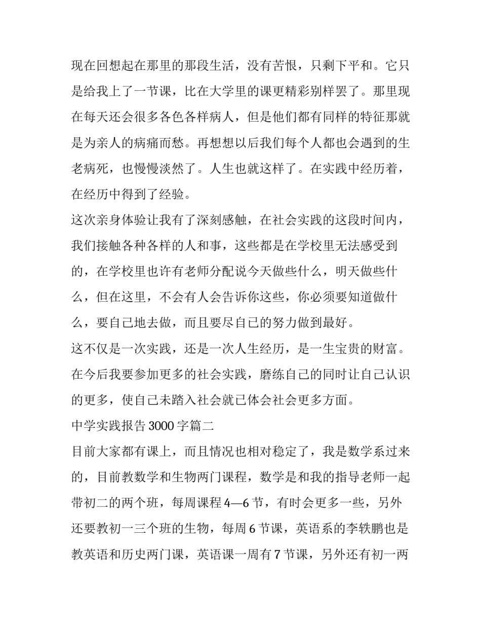 2023年中学实践报告3000字(十四篇)_第3页