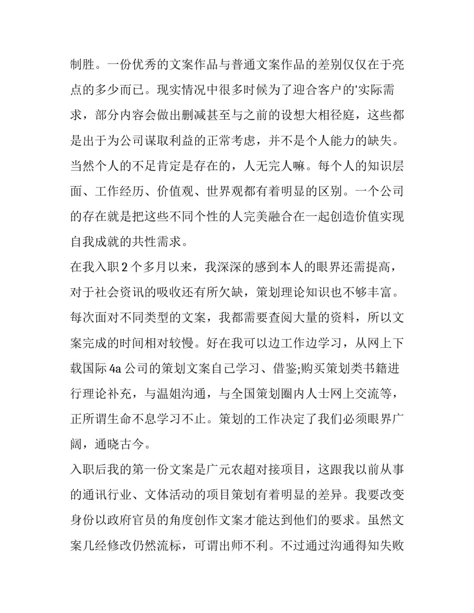 2023年策划公司年终工作总结(3篇)_第2页