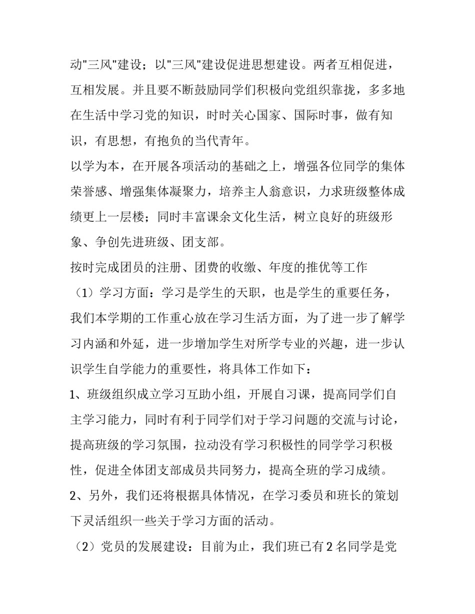 最新团支部明年工作计划 团支部明年工作计划模板(四篇)_第2页