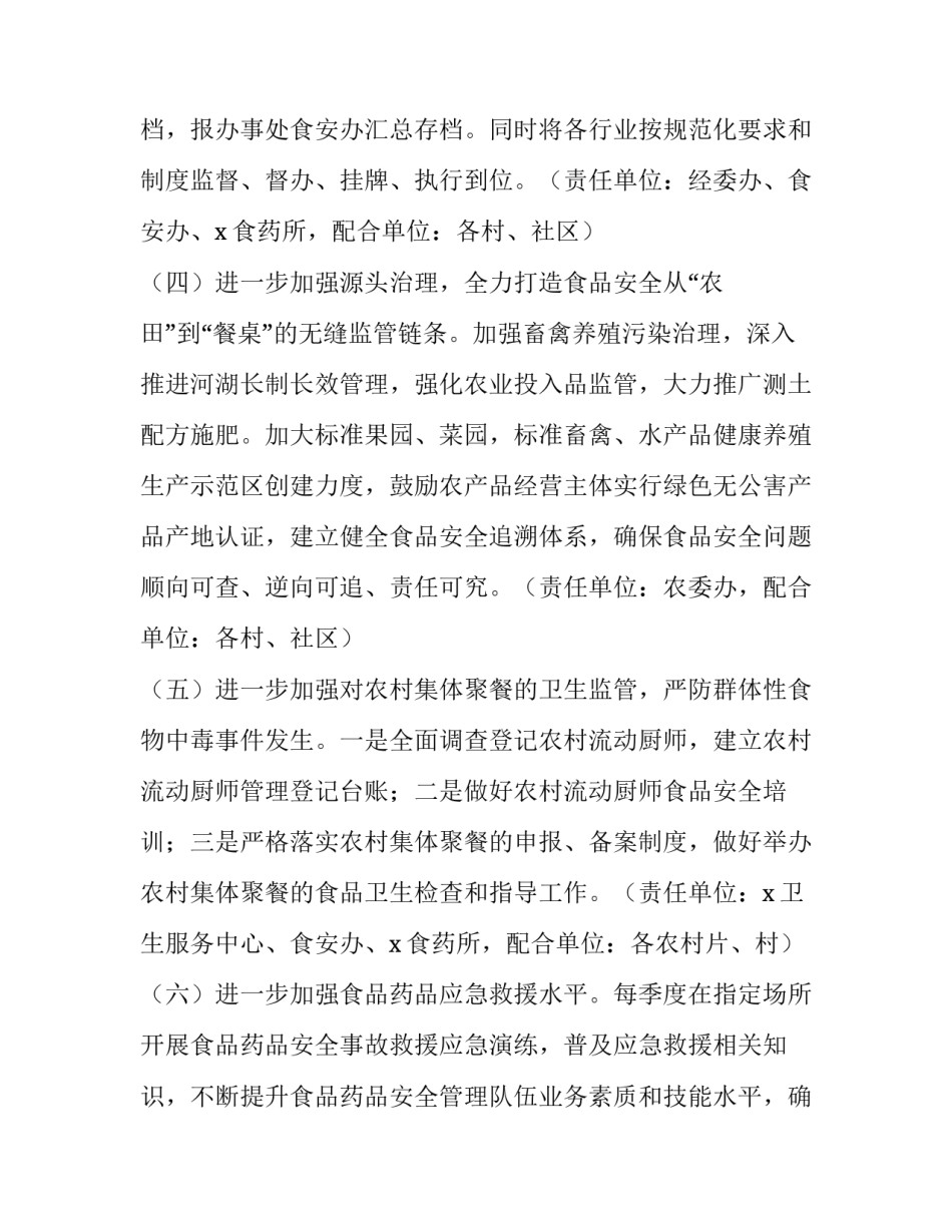 办事处个人工作计划【2124+,街道社区办事处2020年度食品药品安全工作计划谋划安排】_第3页