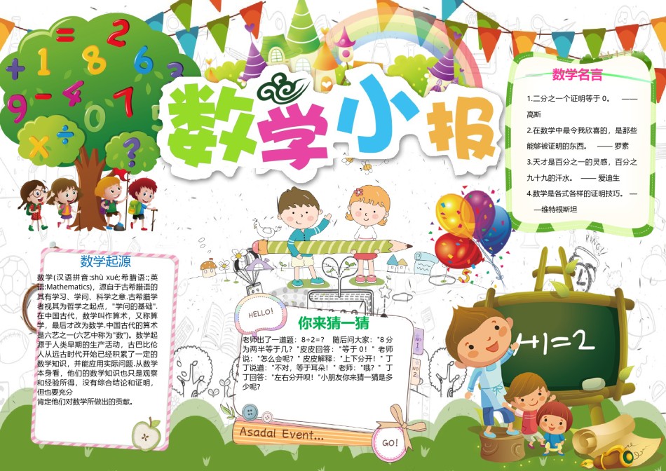 数学学科小报3.docx_第1页