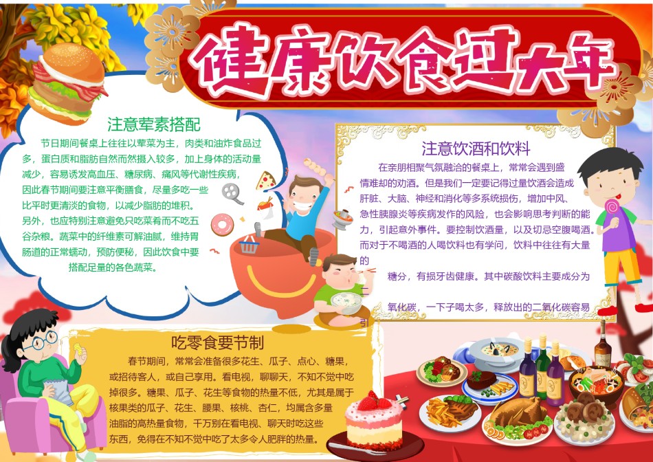 春节美食手抄报3.docx_第1页