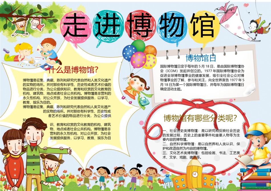 旅游见闻走进博物馆小报3.docx_第1页