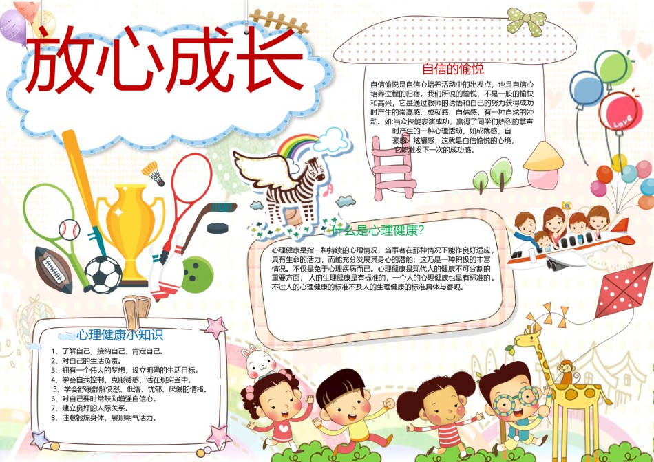 放心成长心理健康小报.docx_第1页