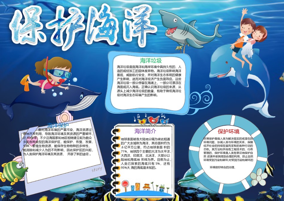 保护海洋小报.docx_第1页