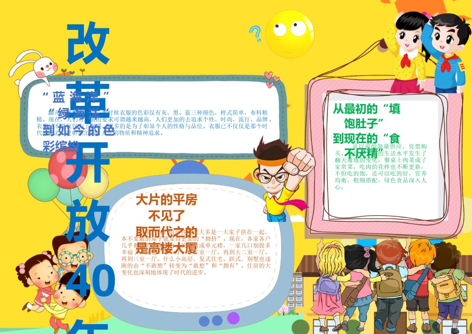 改革开放40周年小报.docx_第1页