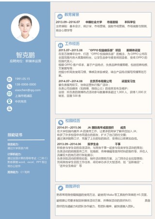 个人简历文艺清新单页01.docx