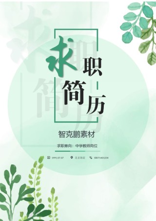 三页个人简历模板 (28).docx