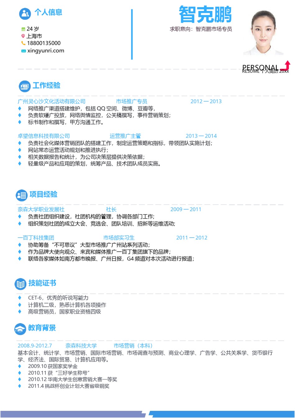 三页个人简历模板 (22).docx_第2页