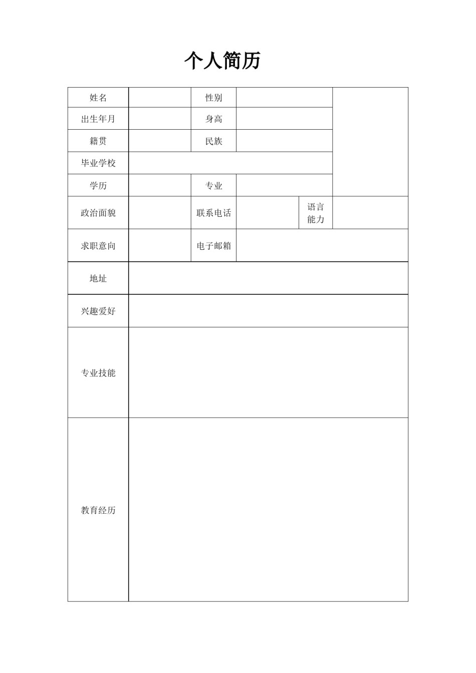 三页个人简历模板 (7).docx_第2页