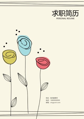 三页个人简历模板 (17).docx