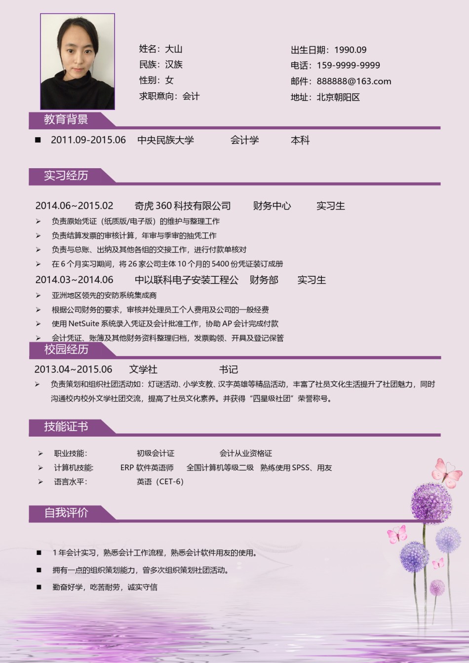 个人简历模板创意三页四页 (6).doc_第2页