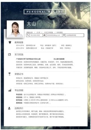 个人简历模板创意三页四页 (2).docx