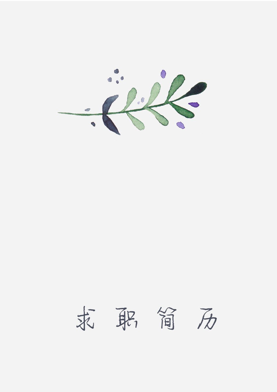 个人简历模板精选风格 (20).docx_第1页