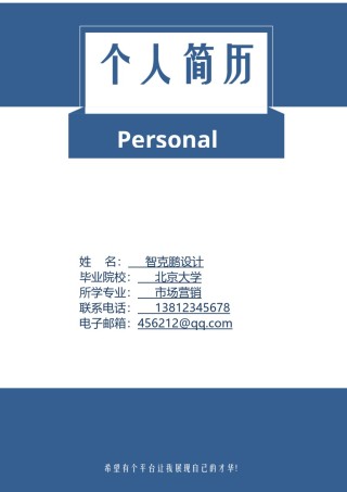 个人简历模板精选风格 (14).doc