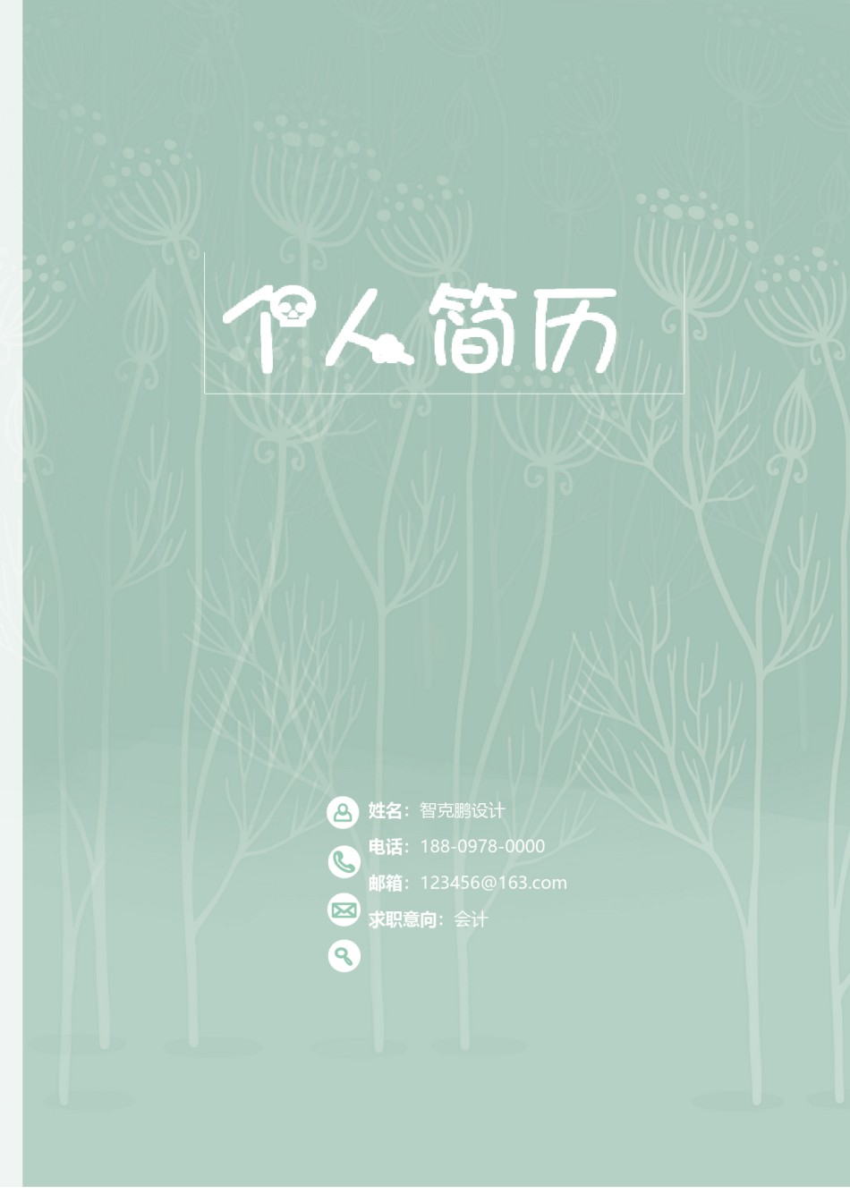 个人简历模板精选风格 (6).doc_第1页