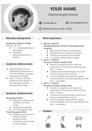 单页英文简历模板 (12).docx