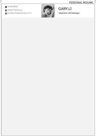 单页英文简历模板 (10).docx