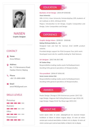 单页英文简历模板 (7).docx