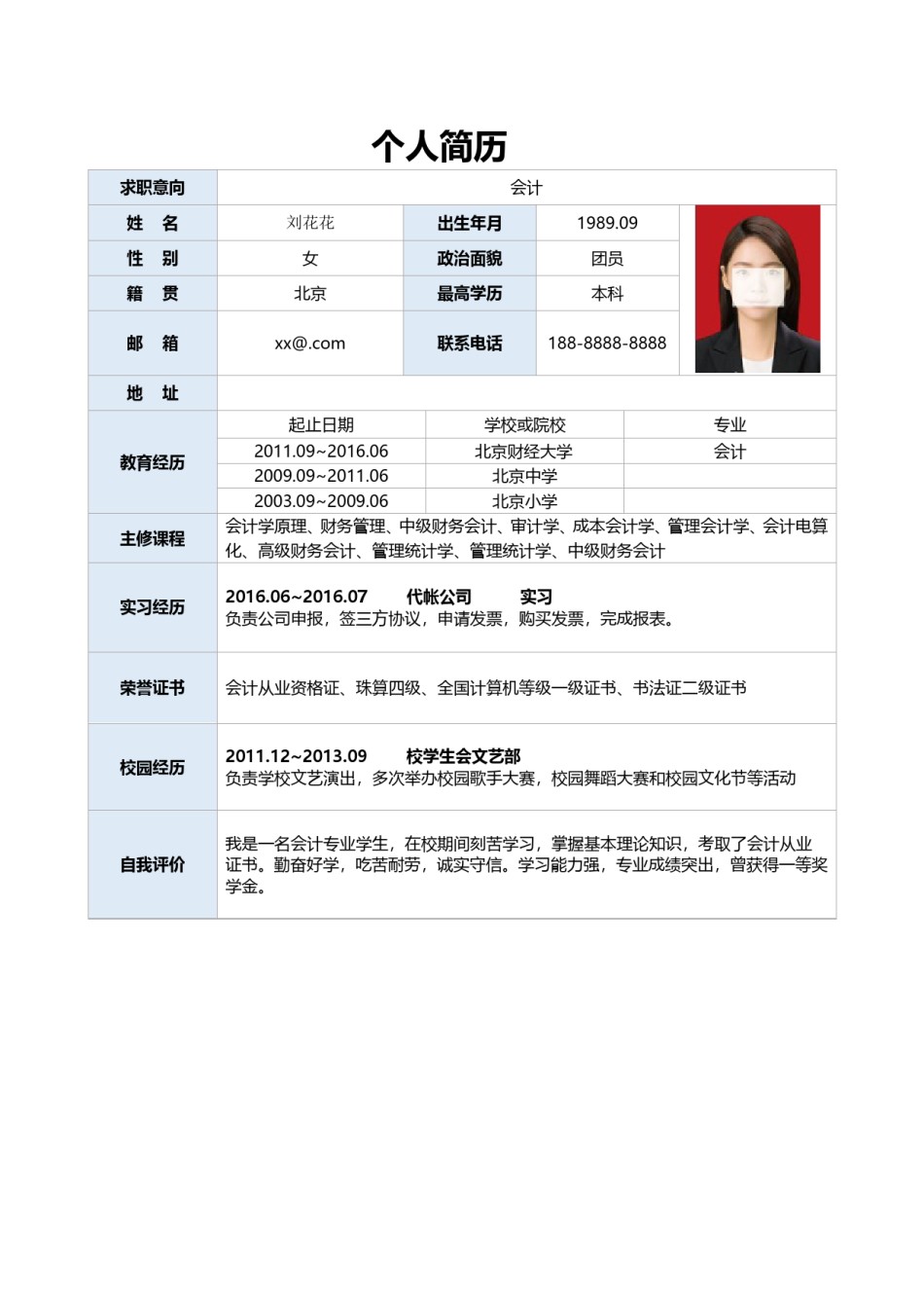 个人简历表格版 (15).doc_第1页