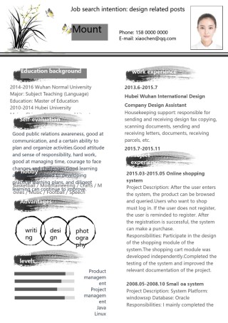 英文简历模板 (1).doc