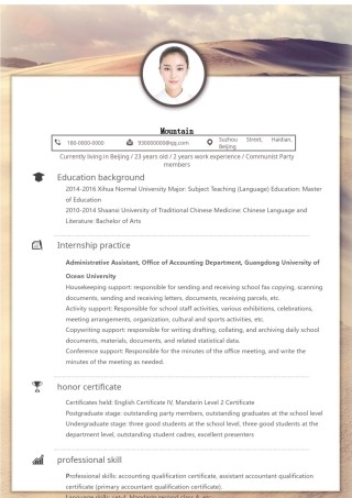 英文简历模板 (15).docx